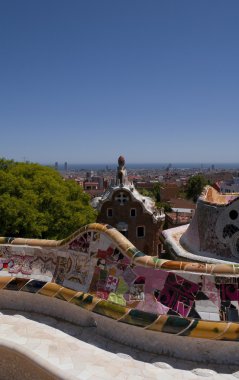 Guell park Barcelona gaudi ile çalışır, 2012