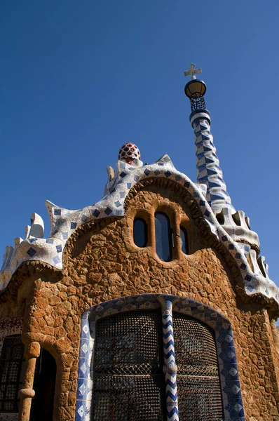 stock image Guell park in Barcelona, Architecture by Gaudi, 2012