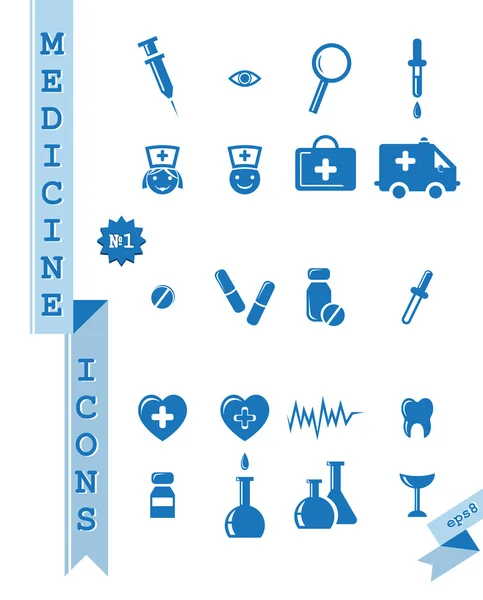 Icônes Santé & Médecine . — Image vectorielle