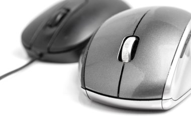 Closeup on wireless mouse