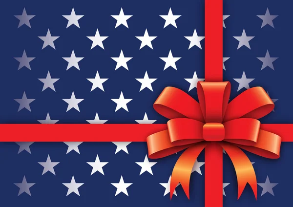 U.S. Gift stylized background — Stock Vector