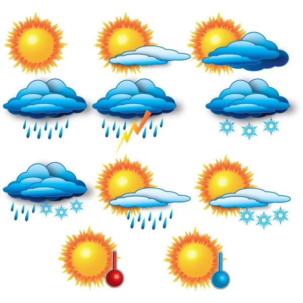 Le bulletin météorologique — Image vectorielle