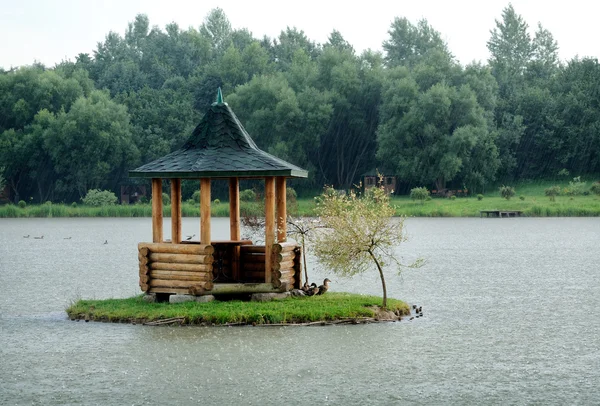 Pergola in a lake — Stock Photo, Image