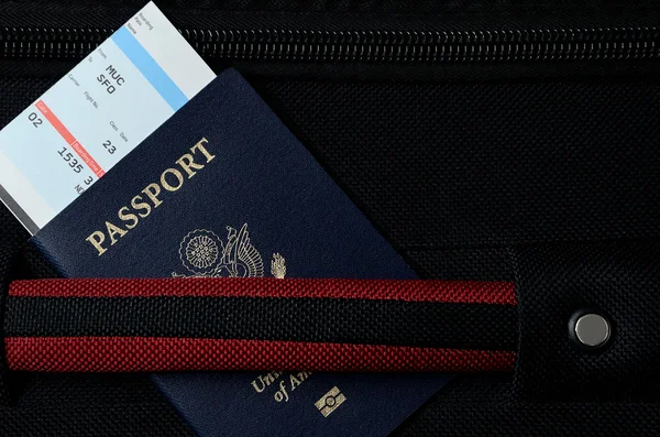 Paspoort en bording pass — Stockfoto