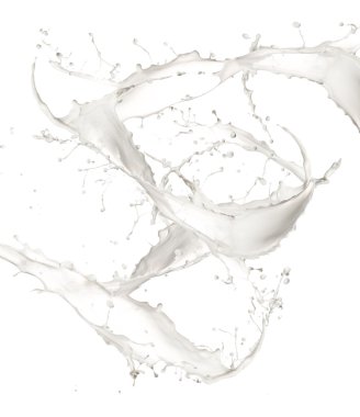 Milk splash clipart