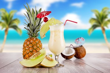 Summer cocktail clipart