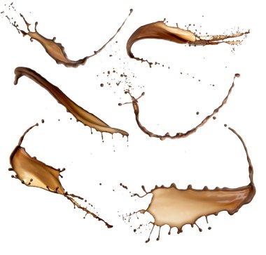 Chocolate splashes clipart