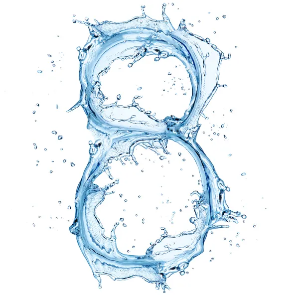 Water number — Stock Photo, Image