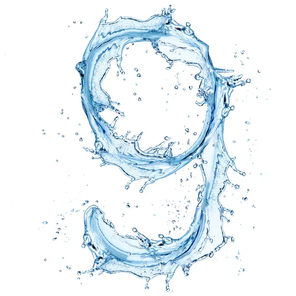 Número de água — Fotografia de Stock