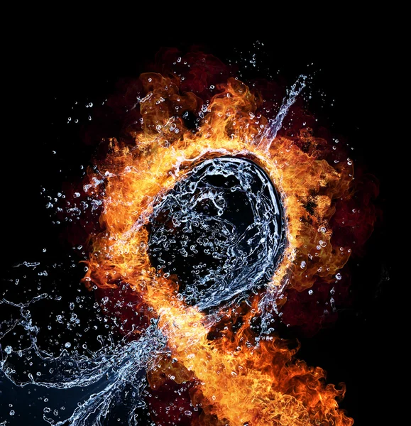 Vuur en water — Stockfoto