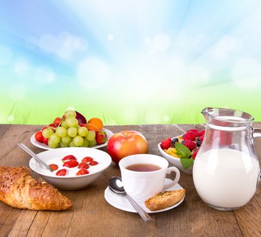 Healthy breakfast clipart