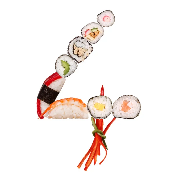 Sushi-Zahl — Stockfoto