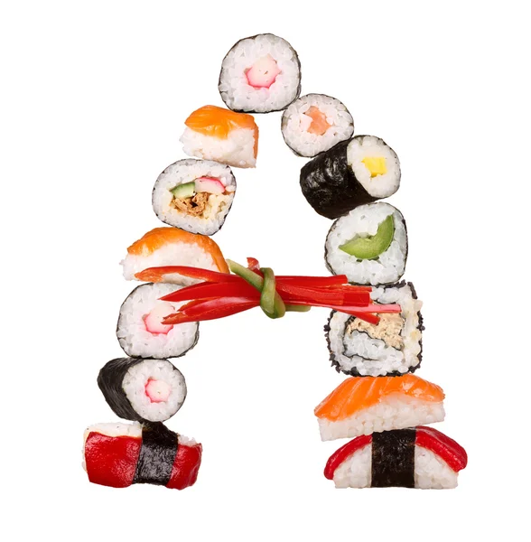 Carta Sushi — Fotografia de Stock
