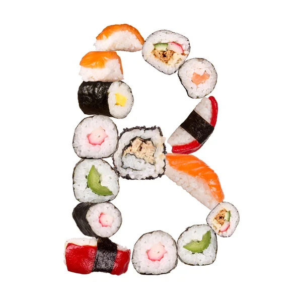 Sushi brev — Stockfoto