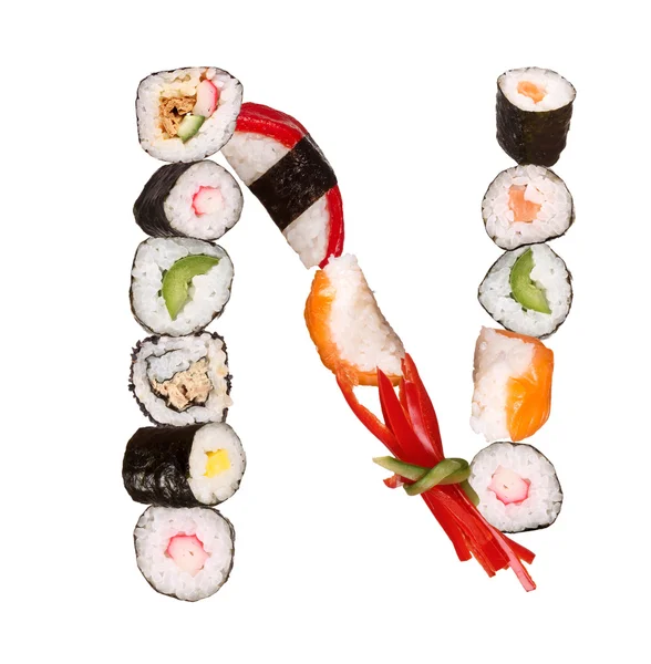 Carta de sushi — Foto de Stock