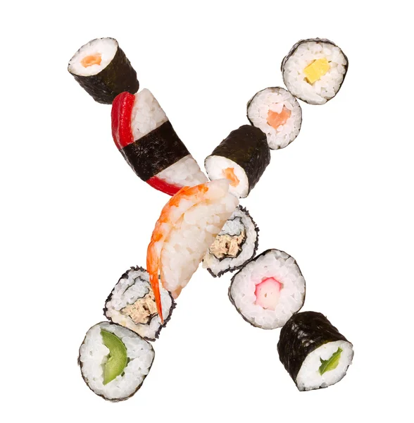 Sushi letter — Stock Photo, Image