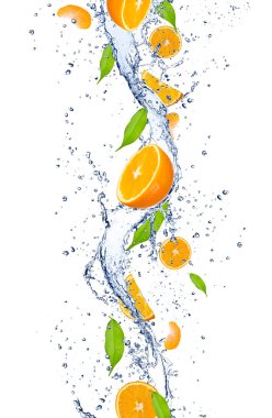 Fresh oranges clipart