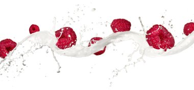 Fresh raspberries clipart