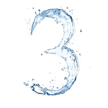 Water number clipart