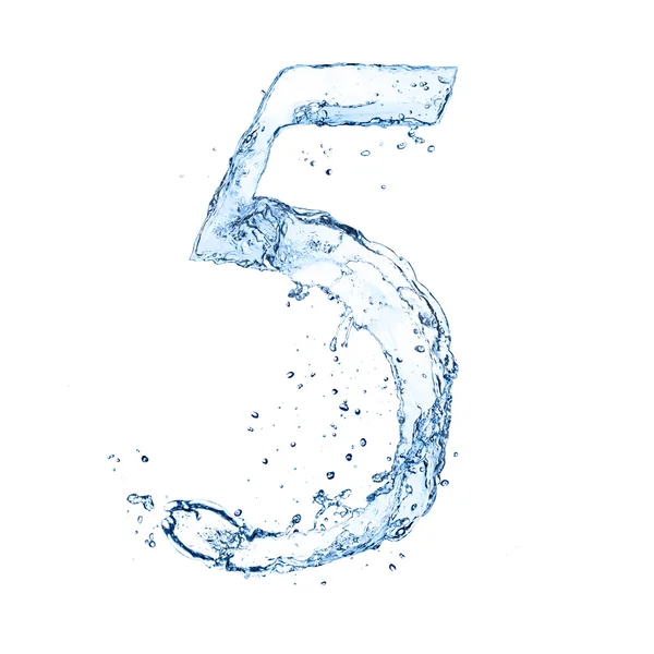 Water number — Stock Photo, Image