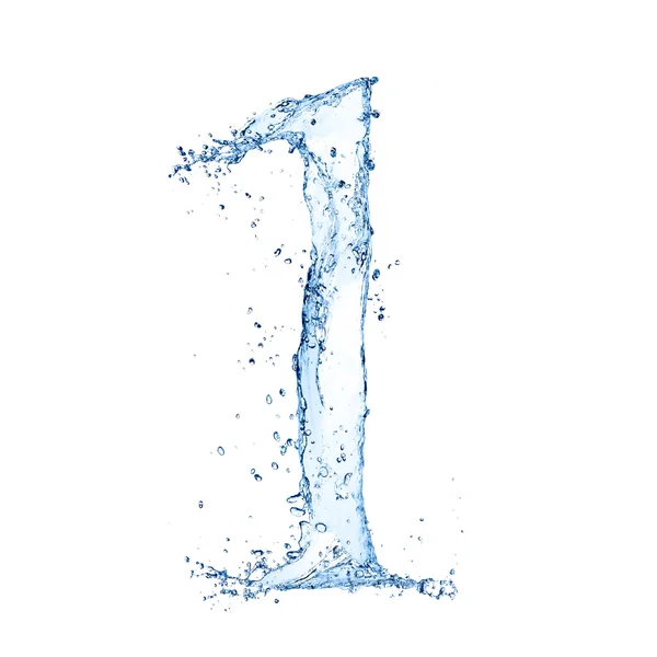 Número de água — Fotografia de Stock