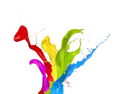 Colored splashes clipart