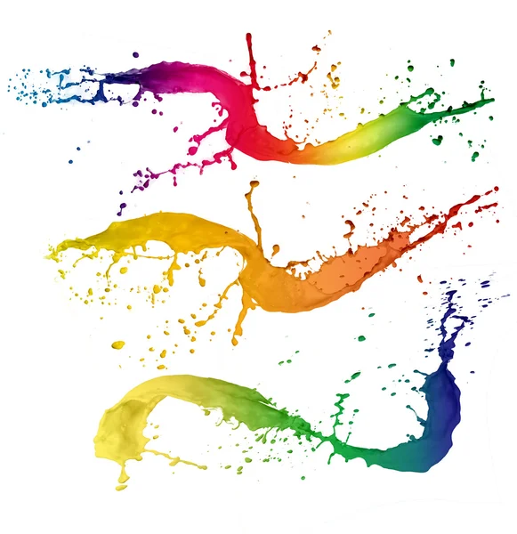 Splashes colorate — Fotografie, imagine de stoc