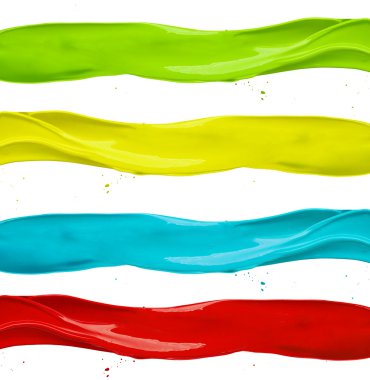 Colored splashes clipart