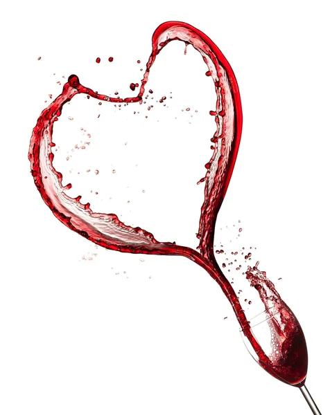Loving red wine — Stock Photo, Image