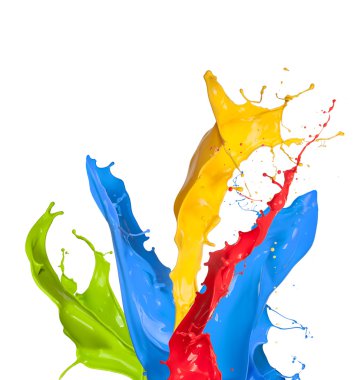 Colored splashes clipart