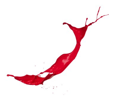 Red paint splash clipart