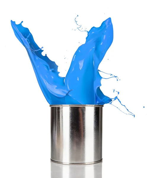 蓝色的油漆 — 图库照片