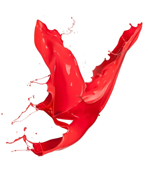 Rode verf splash — Stockfoto