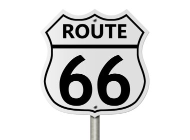 Taking route 66 clipart