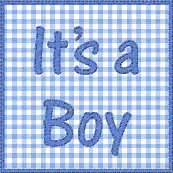 Je to oznámení baby boy — Stock fotografie