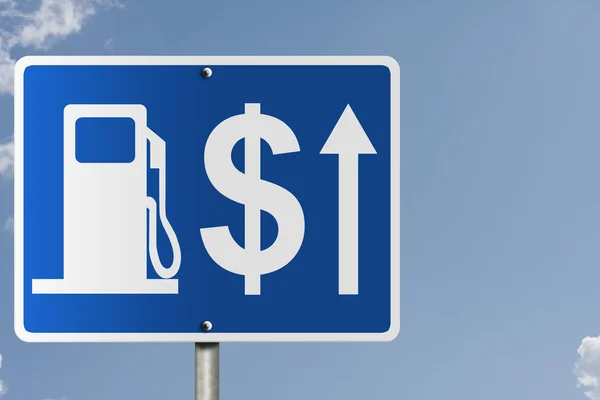 Prisen på gas stiger - Stock-foto