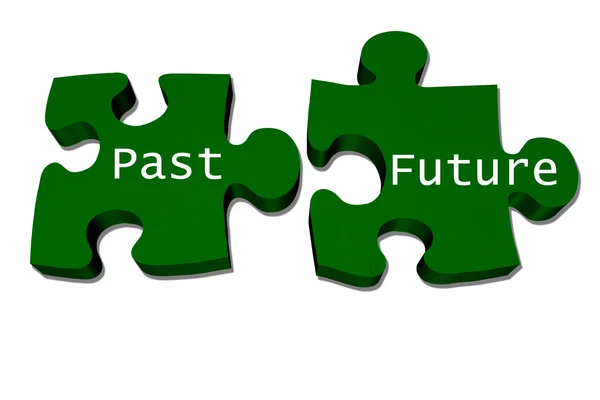 How the past fit into the future — Stock Photo, Image