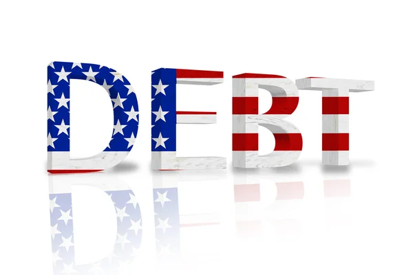 Verenigde Staten schuld — Stockfoto