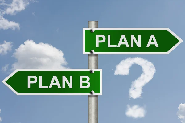 Tens um plano B? — Fotografia de Stock