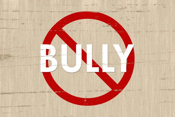 Nenhuma zona de bully — Fotografia de Stock