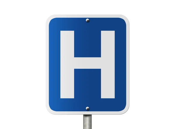 Szpital znak — Zdjęcie stockowe