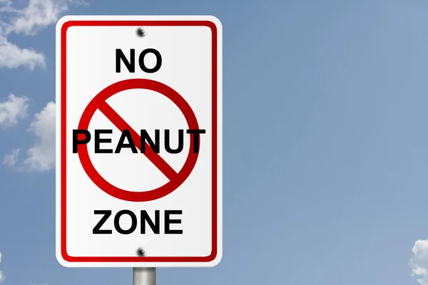 No Peanut Zone — Stock Photo, Image