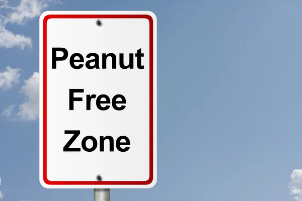 Peanut Free Zone — Stock Photo, Image