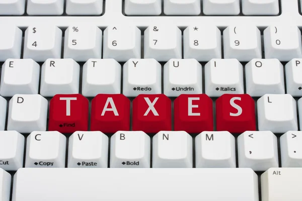Presentación electrónica de sus declaraciones de impuestos — Foto de Stock