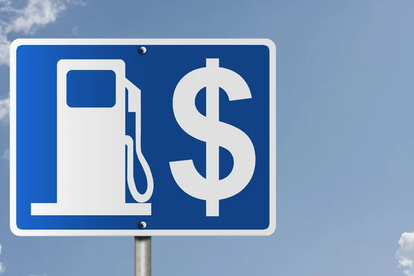 De prijs van gas — Stockfoto