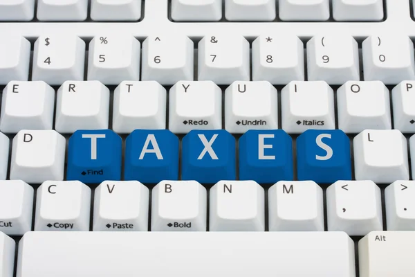 E-arquivar suas declarações de imposto — Fotografia de Stock
