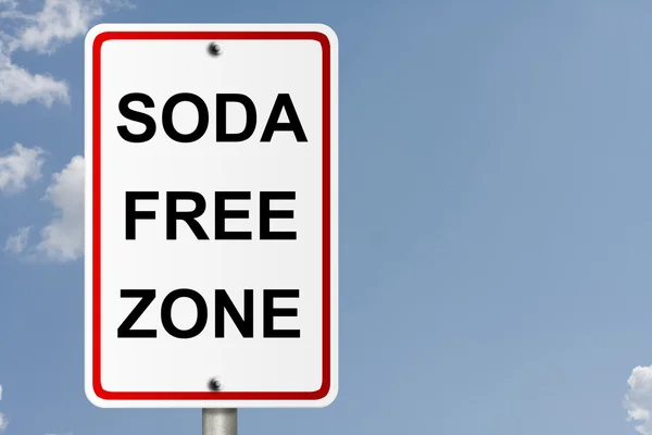 Soda Free Zone — Stock Photo, Image
