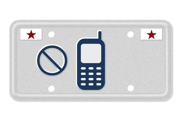 문자 메시지 또는 운전 시 휴대 전화 — 스톡 사진