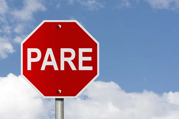 Pare Sign — Stock Photo, Image