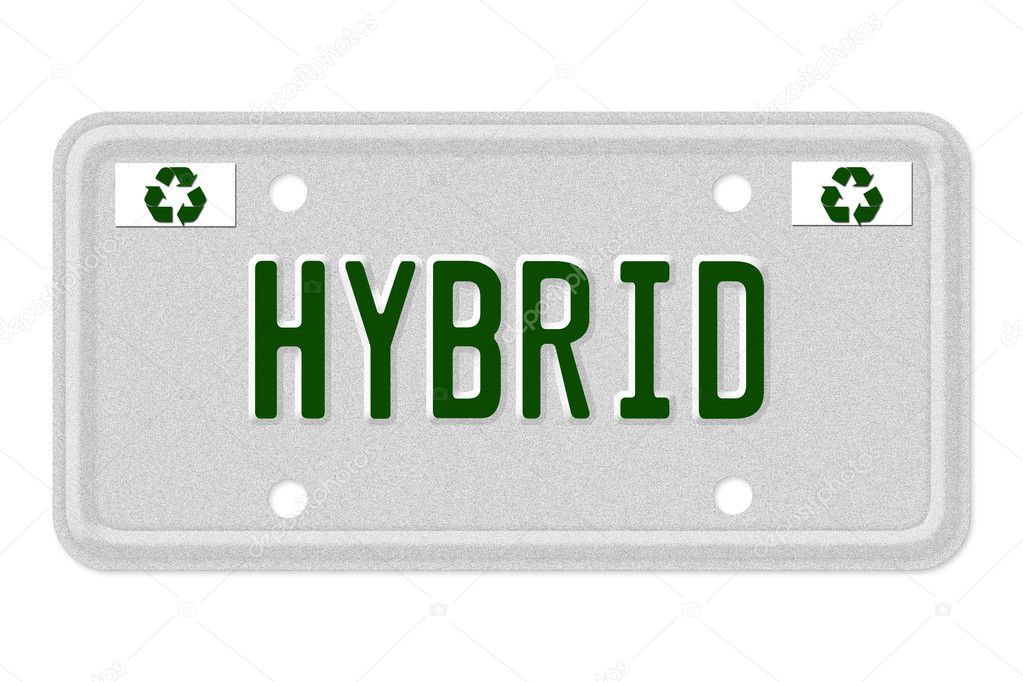 Hybrid Car License Plate